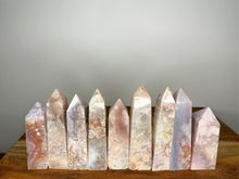 Load image into Gallery viewer, Druzy Pink Amethyst Flower Agate Points
