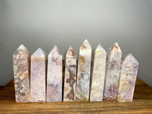 Load image into Gallery viewer, Pink Amethyst Flower Agate Tower Points
