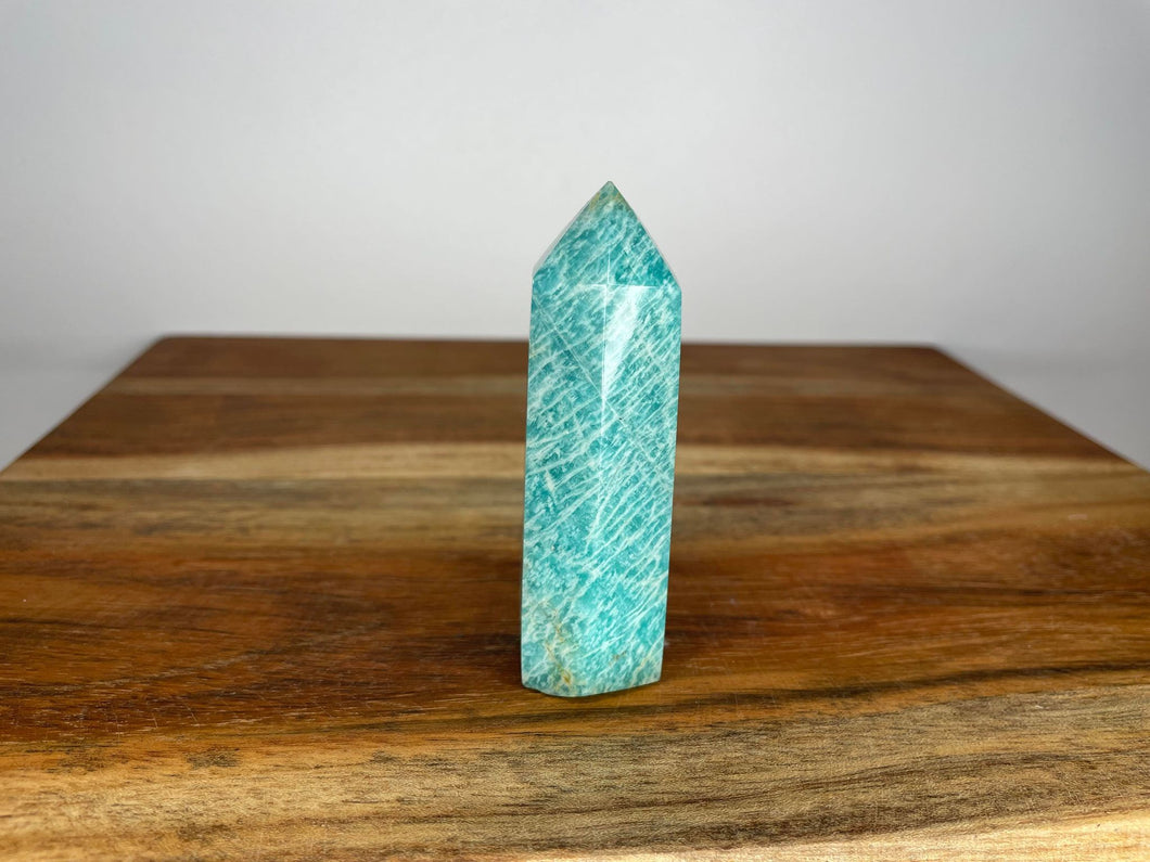 Stunning Amazonite Crystal Tower Point