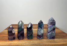 Load image into Gallery viewer, DISCOUNTED Rainbow Fluorite Points

