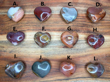 Load image into Gallery viewer, Natural Polychrome Jasper Love Heart
