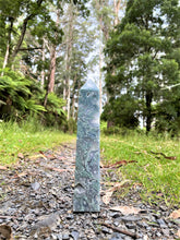 Load image into Gallery viewer, Blue Moss Agate Crystal Tower Point Chakra Healing
