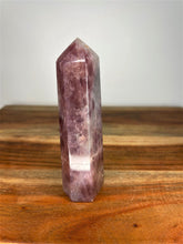Load image into Gallery viewer, Lavender Rose Quartz Tower Crystal Point
