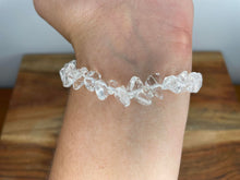 Load image into Gallery viewer, Clear Quartz Crystal Chip Stone Bracelet
