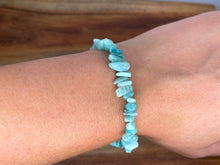 Load image into Gallery viewer, Amazonite Crystal Chip Stone Bracelet
