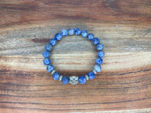 Load image into Gallery viewer, Sodalite Crystal Bracelet With Owl Charm
