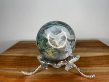 Load image into Gallery viewer, Blue Moss Agate Crystal Sphere Ball
