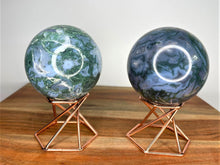 Load image into Gallery viewer, Abundance Moss Agate Crystal Spheres

