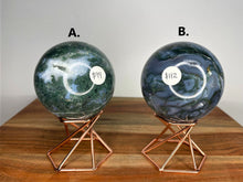 Load image into Gallery viewer, Abundance Moss Agate Crystal Spheres
