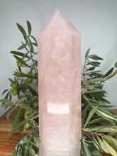 Load image into Gallery viewer, Rose Quartz Crystal Wand Tower, The Power of Love
