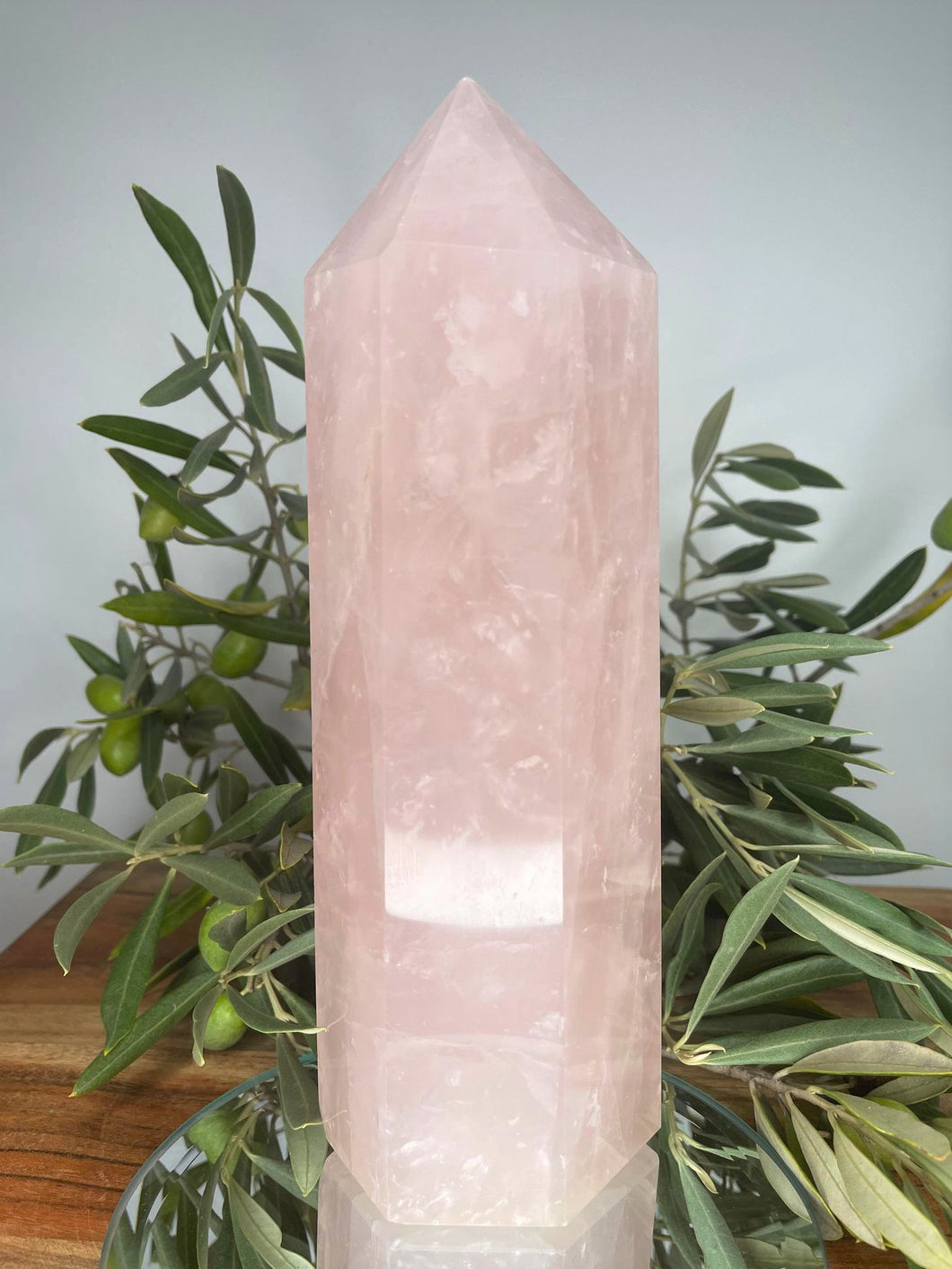 Rose Quartz Crystal Wand Tower, The Power of Love