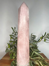 Load image into Gallery viewer, XXL Rose Quartz Crystal Tower Point 2kg
