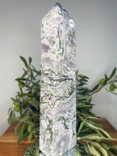 Load image into Gallery viewer, Stunning High Quality Moss Agate Crystal Column Tower
