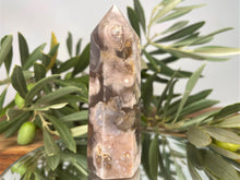 Load image into Gallery viewer, Brown Flower Agate Crystal Point
