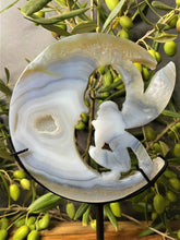 Load image into Gallery viewer, Fairy Moon Crystal Agate Carving Décor
