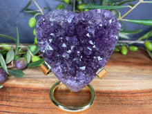 Load image into Gallery viewer, Tranquil Amethyst Cluster Love Heart
