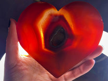 Load image into Gallery viewer, Fiery Carnelian Crystal Love Heart
