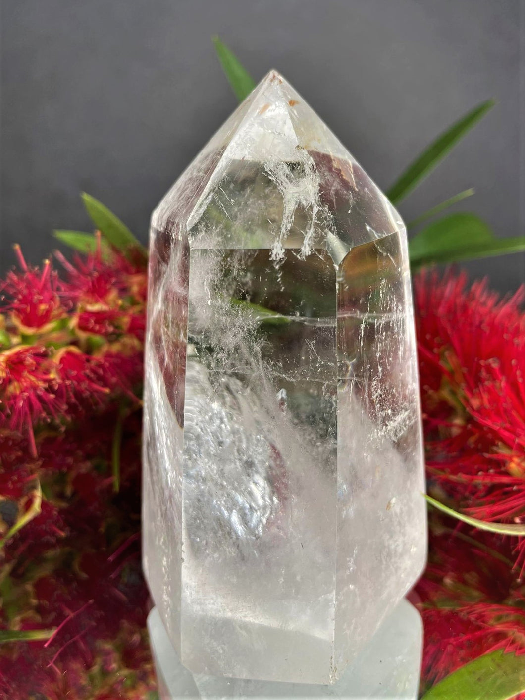 Transparent Clear Quartz Natural Crystal Tower Point