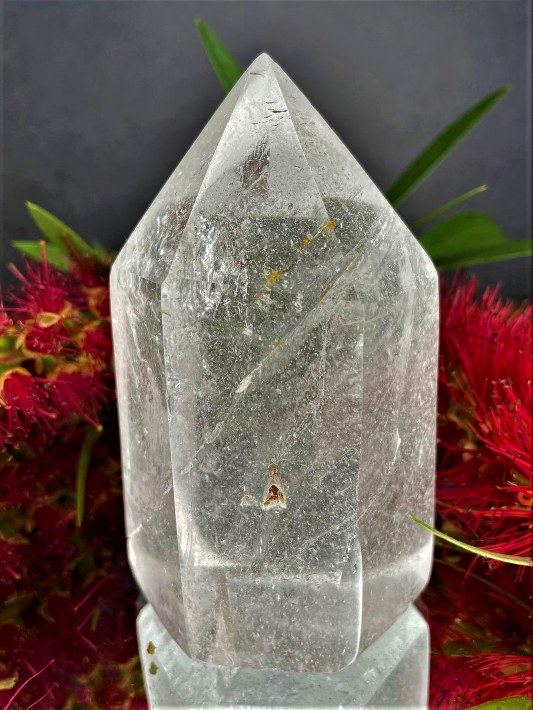 Healing Clear Quartz Crystal Tower Point