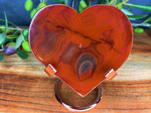 Load image into Gallery viewer, Courage Carnelian Crystal Love Heart
