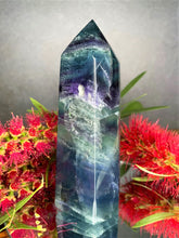 Load image into Gallery viewer, Stunning Rainbow Fluorite Crystal Point Tower
