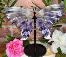 Load image into Gallery viewer, Chevron Dream Amethyst Butterfly Wings
