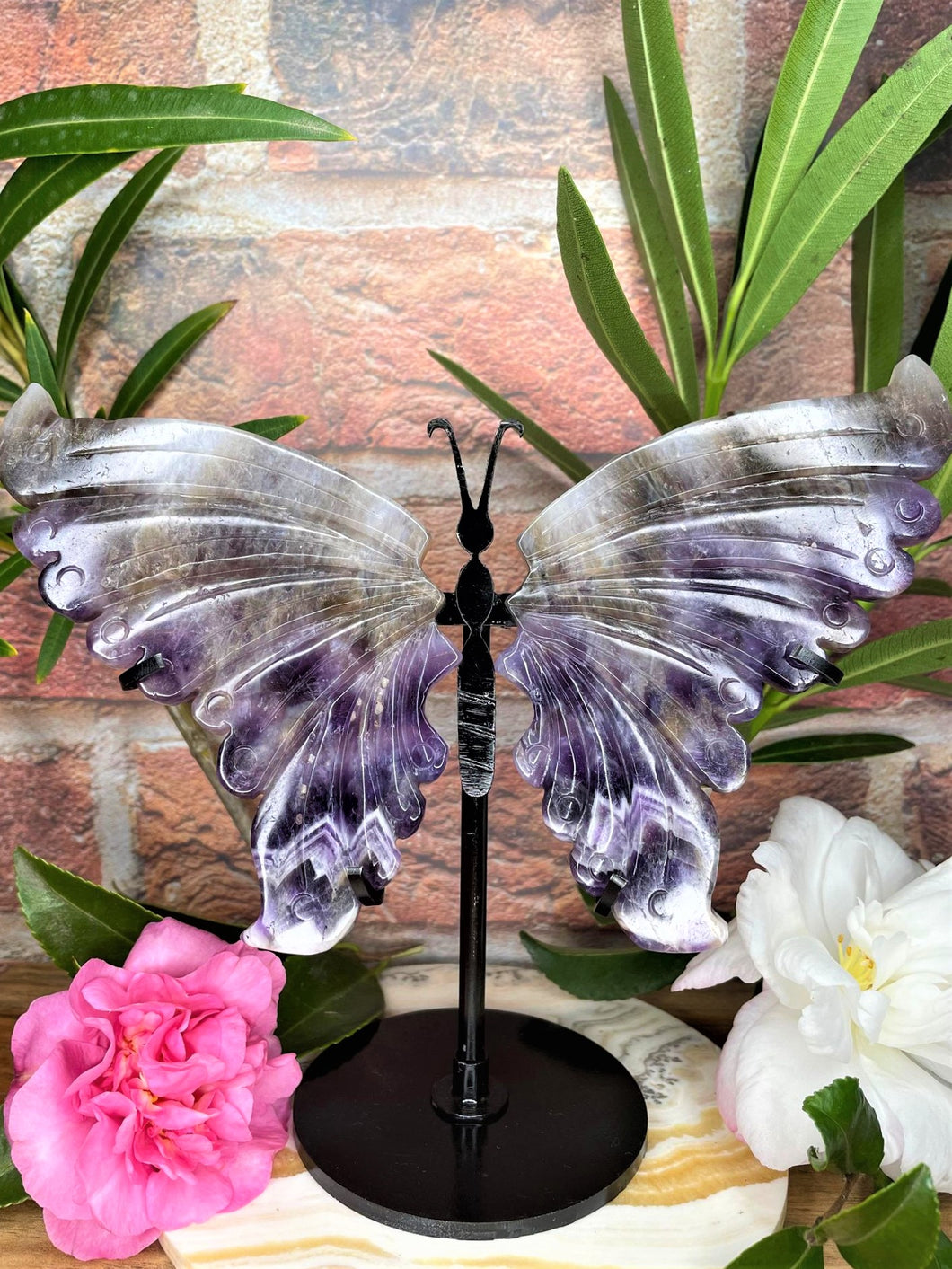 Chevron Dream Amethyst Butterfly Wings