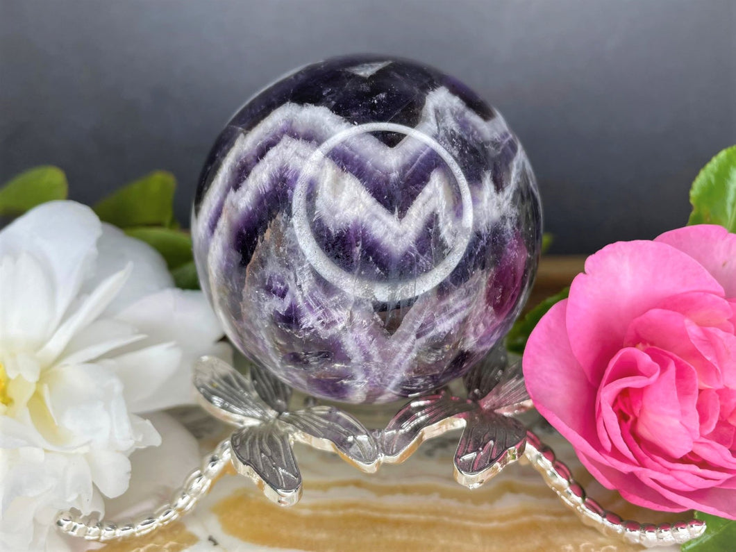 Dream Amethyst Sphere With Amazing Banding