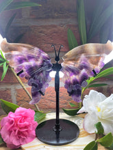 Load image into Gallery viewer, Chevron Amethyst Butterfly Wings
