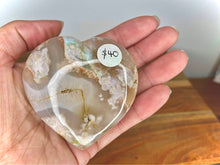 Load image into Gallery viewer, Large Flower Agate Heart
